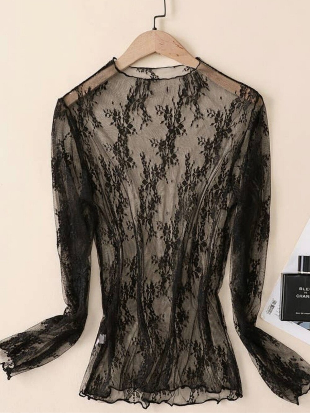 Zenana Lace Sheer Top
